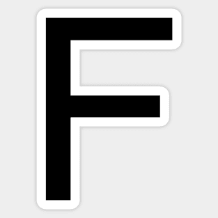 Helvetica F Sticker